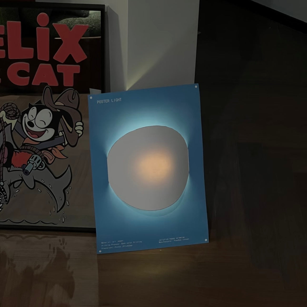DIY Illustration Poster Night Light – USB Powered Wall Art Lamp