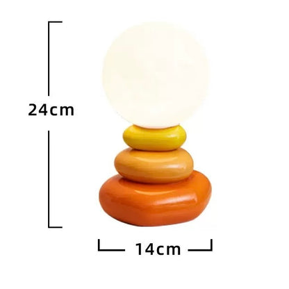 Nordic Cream Stone Moon Lamp – Creative LED Night Light