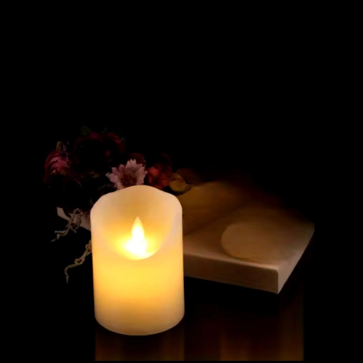 LED-Kerze mit beweglicher Flamme | Realistische flammenlose Kerze
