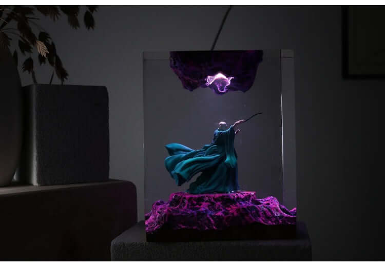 Fantasy Wizard Desk Lamp | Resin Ambient Night Light – LUMIOSA DESIGN