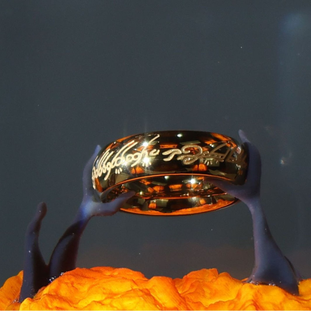 Lord of the Rings Resin Ring Lamp – Wooden Hobbit Night Light