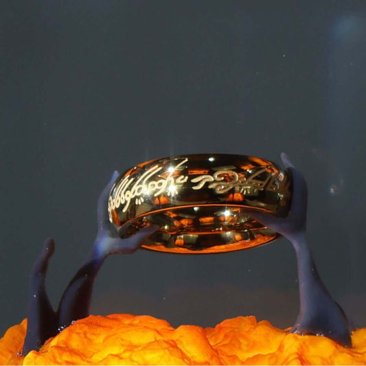 Lord of the Rings Resin Ring Lamp – Wooden Hobbit Night Light