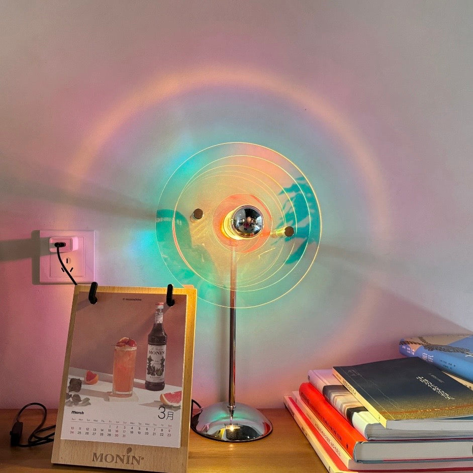 Bauhaus Table Lamp – Colorful USB LED for Desk & Bedside