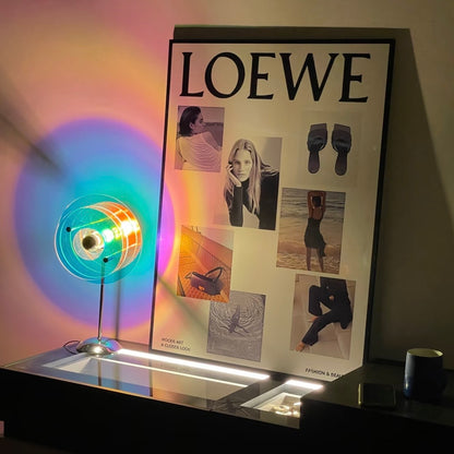 Bauhaus Table Lamp – Colorful USB LED for Desk & Bedside