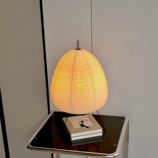 Handmade rice paper and iron lamp for living room or bedroom