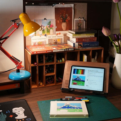 Memphis Macaron Desk Lamp | Modern Long-Arm LED Table Light