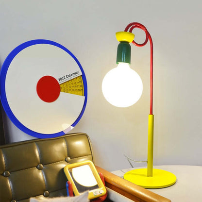 Memphis Macaron Table Lamp | Colorful Retro Bedroom Light