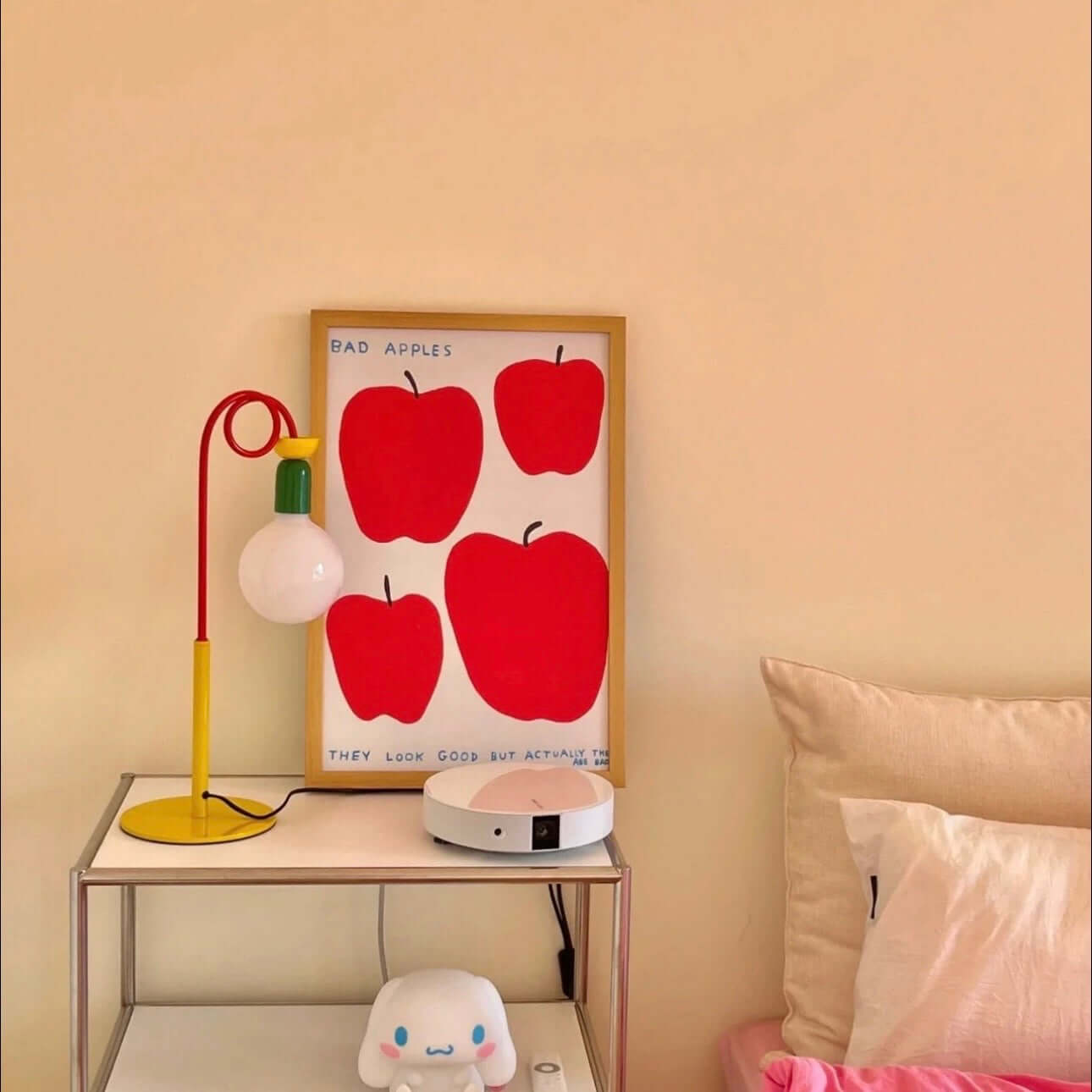 Memphis Macaron Table Lamp | Colorful Retro Bedroom Light