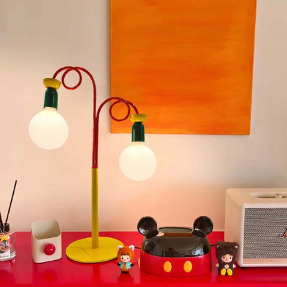 Memphis Macaron Table Lamp | Colorful Retro Bedroom Light