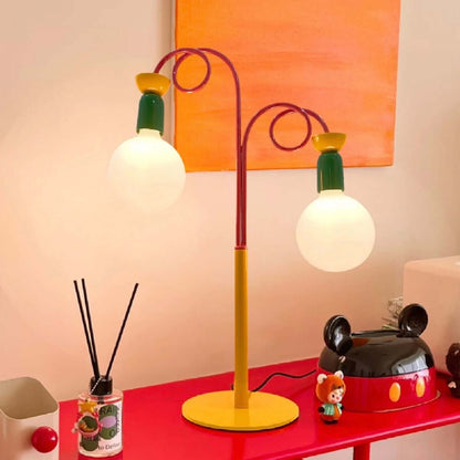 Memphis Macaron Table Lamp | Colorful Retro Bedroom Light