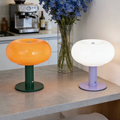 touch control glass table lamp