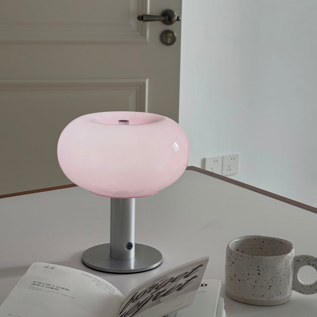 Bauhaus Halo Glass Table Lamp | Cordless Designer Light | Lumiosa