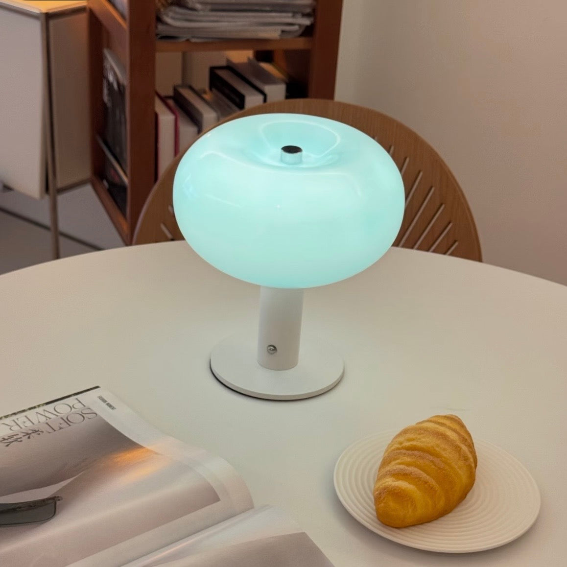 Bauhaus Halo Glass Table Lamp | Cordless Designer Light | Lumiosa