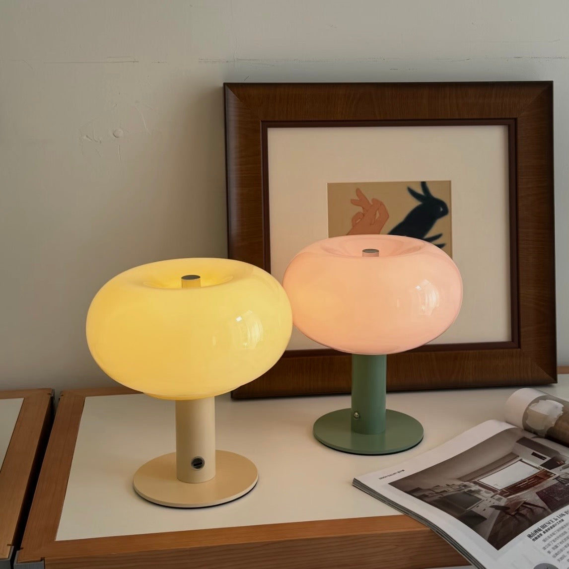 modern ambient bedside lamp