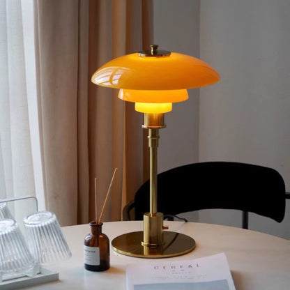 Scandinavian Glass Table Lamp | Ambient Designer Light | Lumiosa