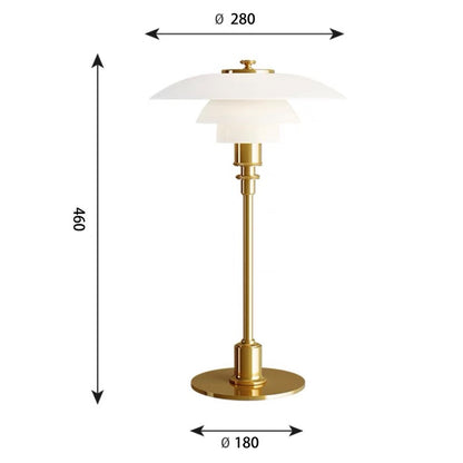 Scandinavian Glass Table Lamp | Ambient Designer Light | Lumiosa
