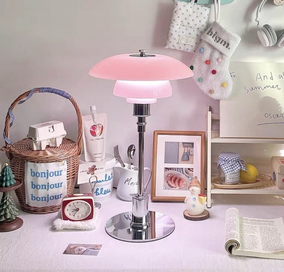 Scandinavian Glass Table Lamp | Ambient Designer Light | Lumiosa