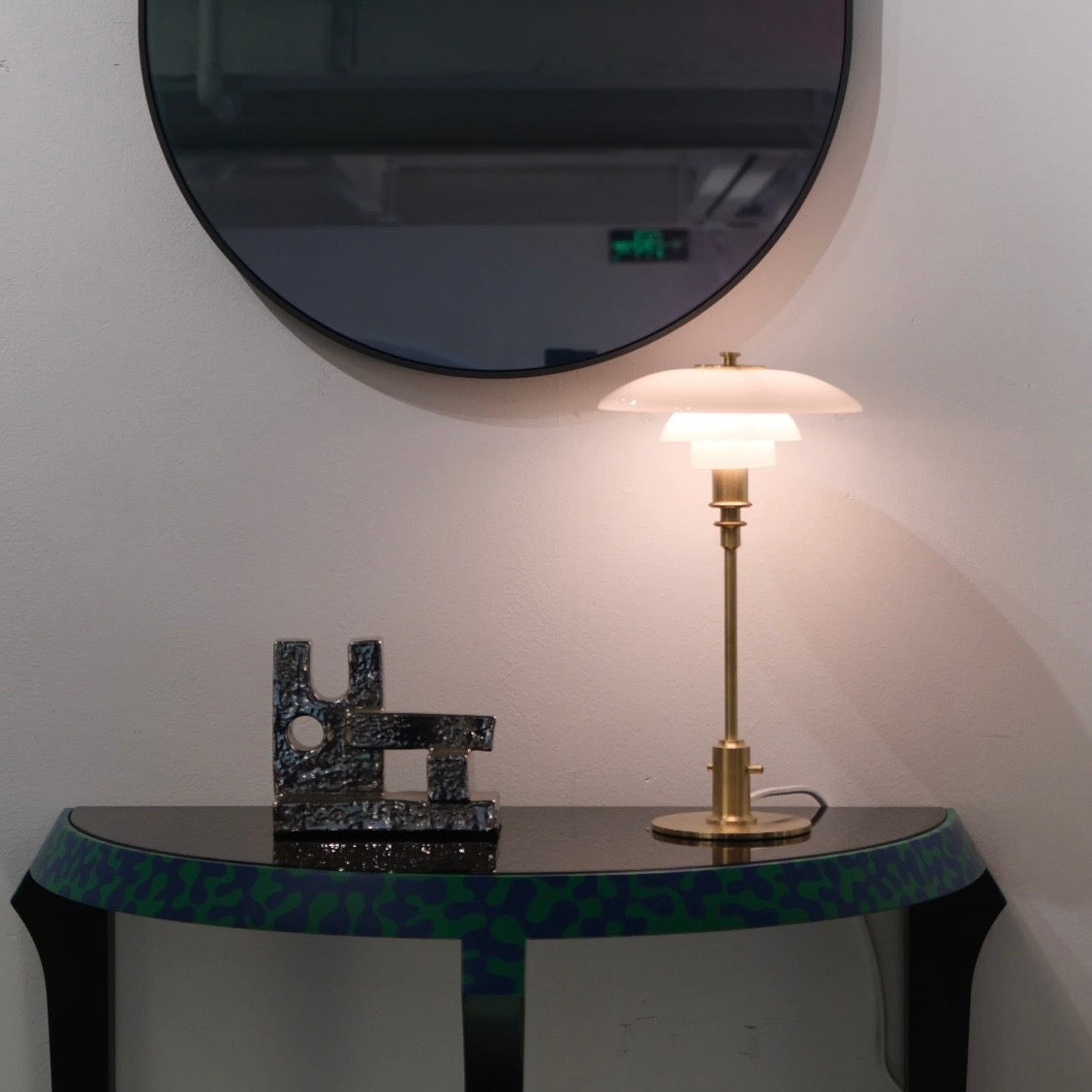 Scandinavian Glass Table Lamp | Ambient Designer Light | Lumiosa