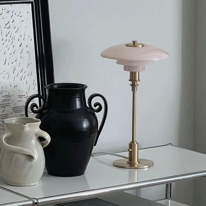Scandinavian Glass Table Lamp | Ambient Designer Light | Lumiosa