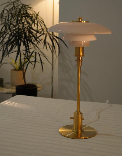 Scandinavian Glass Table Lamp | Ambient Designer Light | Lumiosa