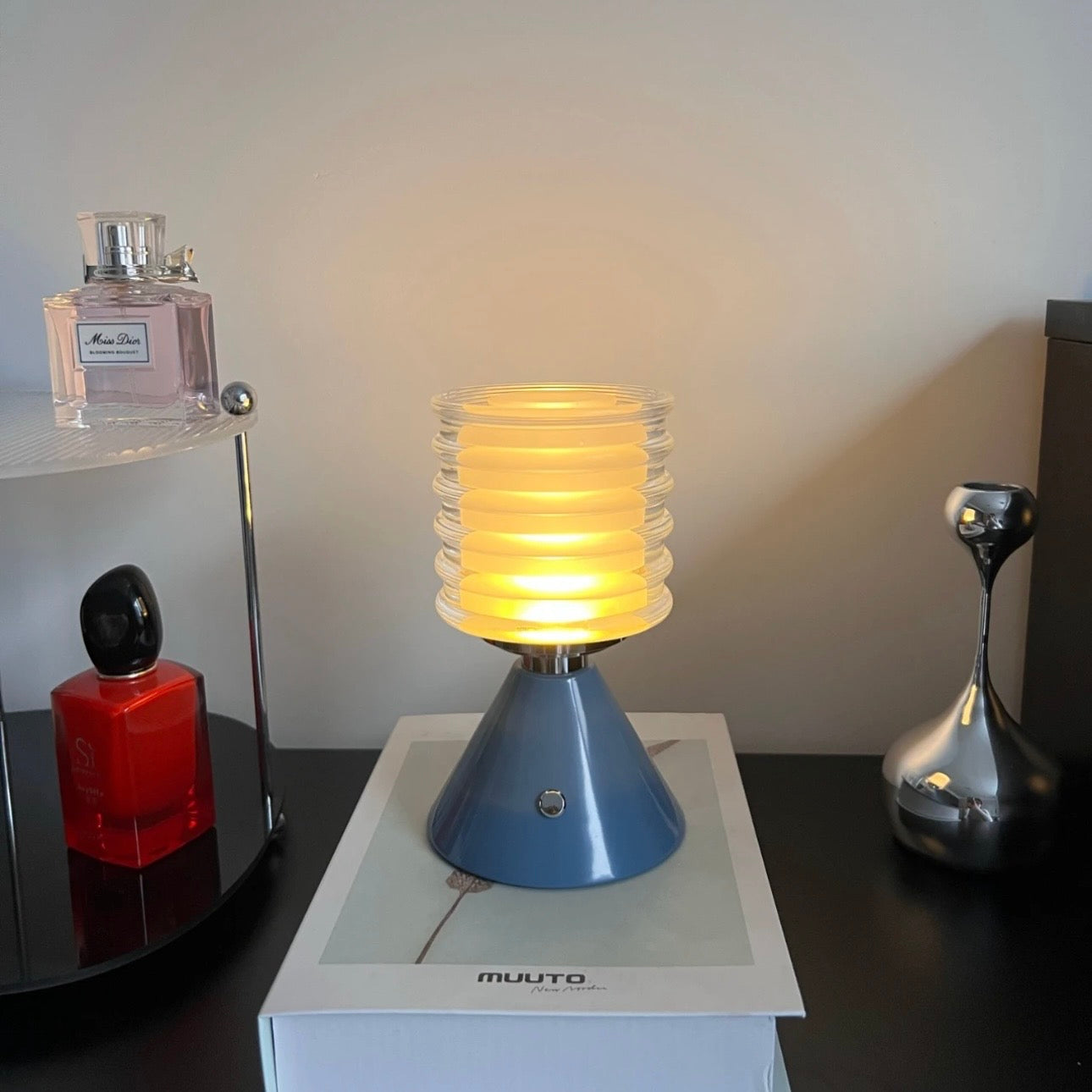 Minimalist Rechargeable Ambient Desk Lamp – Portable Touch Light