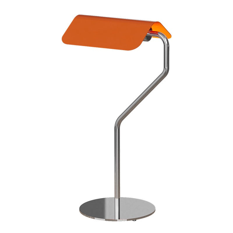 Bauhaus Halo Table Lamp with colorful geometric design and chrome finish