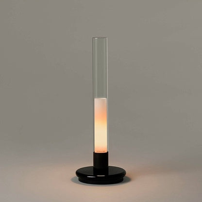 Lumiosa Solis rechargeable candle table lamp on modern dining table