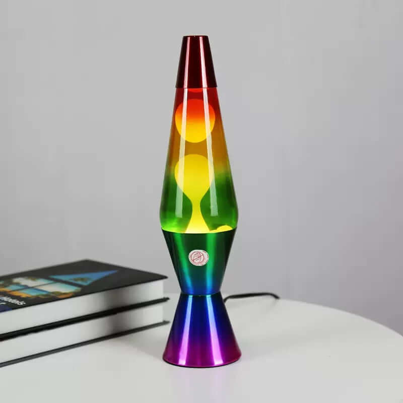 Christmas Glow Lava Lamp with Glitter Sparkles - Festive Holiday Mood Lighting