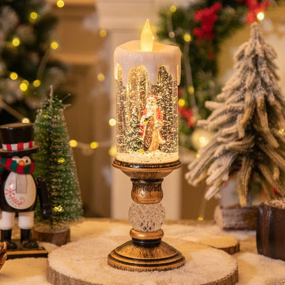 Candle-light Christmascrystal lamp