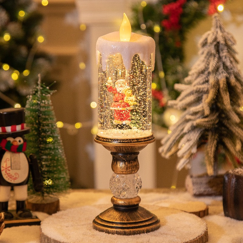 Candle-light Christmascrystal lamp
