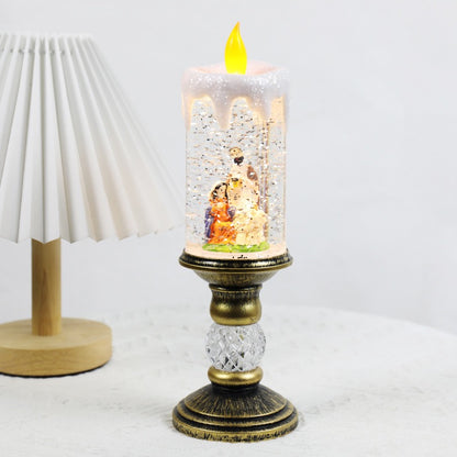 Candle-light Christmascrystal lamp