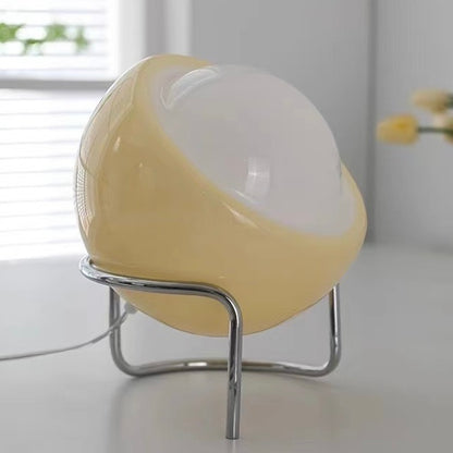 Bauhaus Glass Table Lamp – Modern LED Bedside Light