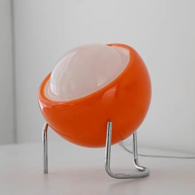 Bauhaus Glass Table Lamp – Modern LED Bedside Light