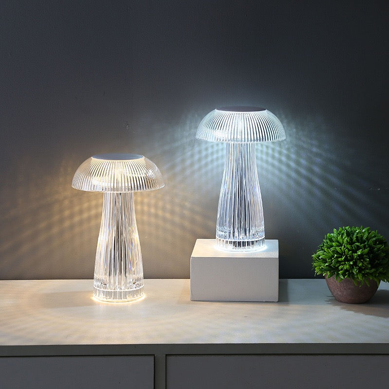Crystal luxury touch jellyfish night light