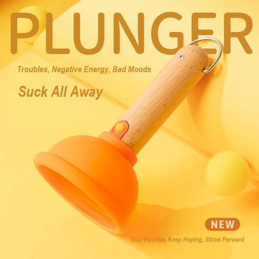 Toilet plunger-Shaped silicone night light: quirky ambiance lamp