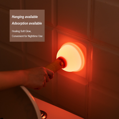 Toilet plunger-Shaped silicone night light: quirky ambiance lamp