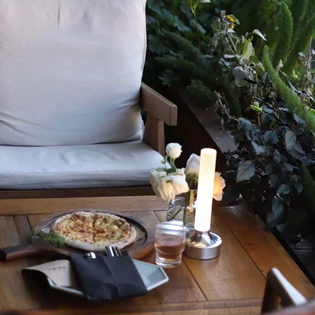 Vintage USB Candle Table Lamp – Dimmable Ambient Night Light