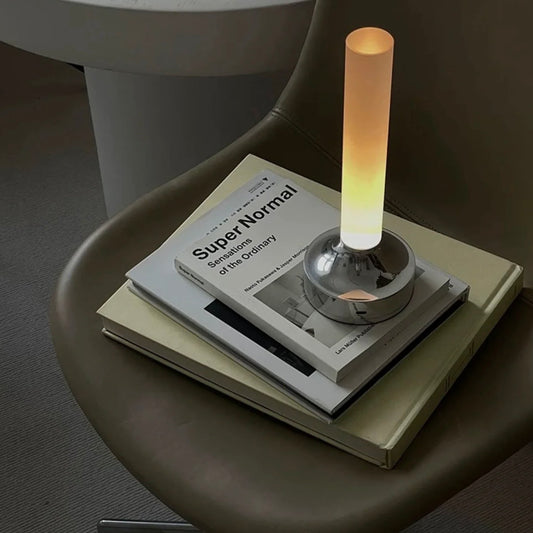 Vintage USB Candle Table Lamp – Dimmable Ambient Night Light