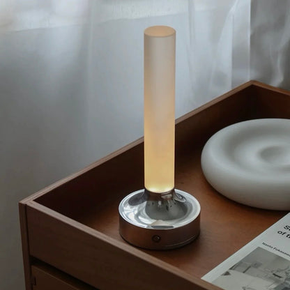 Vintage USB Candle Table Lamp – Dimmable Ambient Night Light