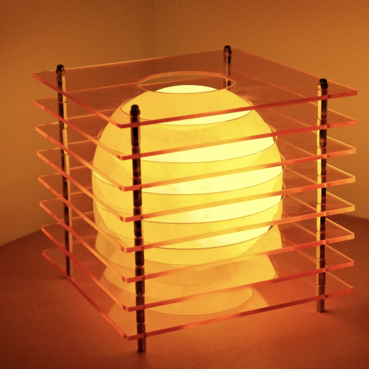 Minimalist Acrylic Moon Lamp – USB Touch Ambient Night Light