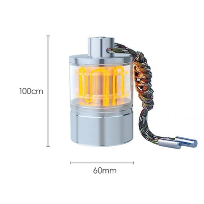 Flicker-free eye-care bedside lamp with touch control in silver