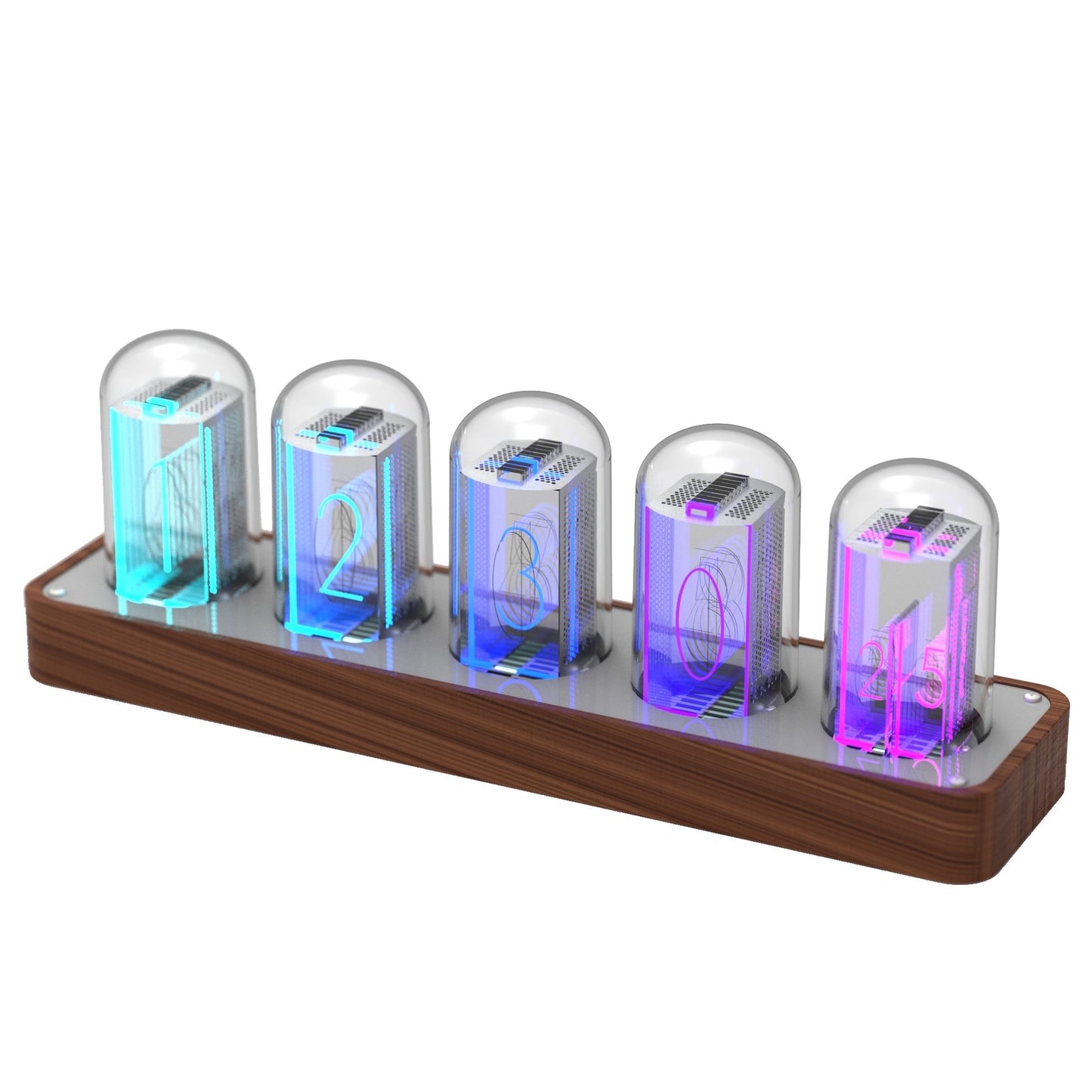 Modern Retro Neon Clock with Precise Timekeeping