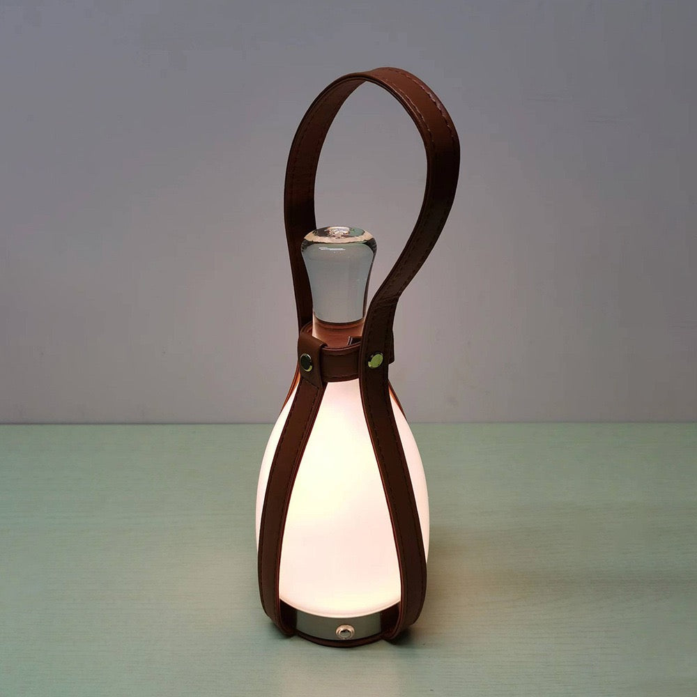 Milk bottle-shaped touch-controlled dimmable table lamp