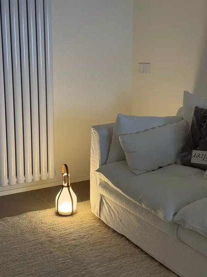 Milk bottle-shaped touch-controlled dimmable table lamp