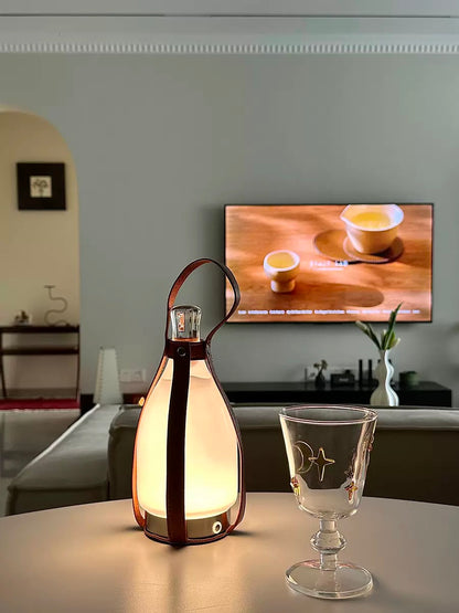 Milk bottle-shaped touch-controlled dimmable table lamp