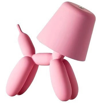 Balloon Dog Table Lamp - Cordless LED Dimmable Night Light | Aesthetic Home Decor & Portable Camping Lantern - USB Rechargeable