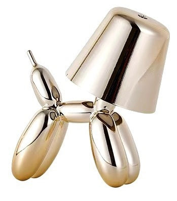 Balloon Dog Table Lamp - Cordless LED Dimmable Night Light | Aesthetic Home Decor & Portable Camping Lantern - USB Rechargeable