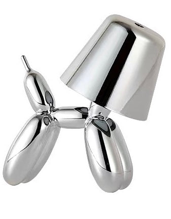 Balloon Dog Table Lamp - Cordless LED Dimmable Night Light | Aesthetic Home Decor & Portable Camping Lantern - USB Rechargeable