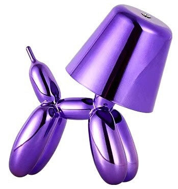 Balloon Dog Table Lamp - Cordless LED Dimmable Night Light | Aesthetic Home Decor & Portable Camping Lantern - USB Rechargeable