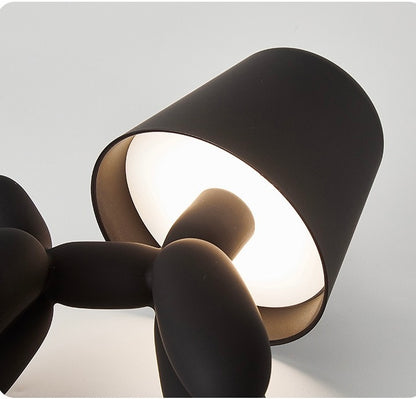 Balloon Dog Table Lamp - Cordless LED Dimmable Night Light | Aesthetic Home Decor & Portable Camping Lantern - USB Rechargeable